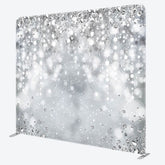 Aperturee - Aperturee Silver Diamond Glitter Party Pillow Case Backdrop